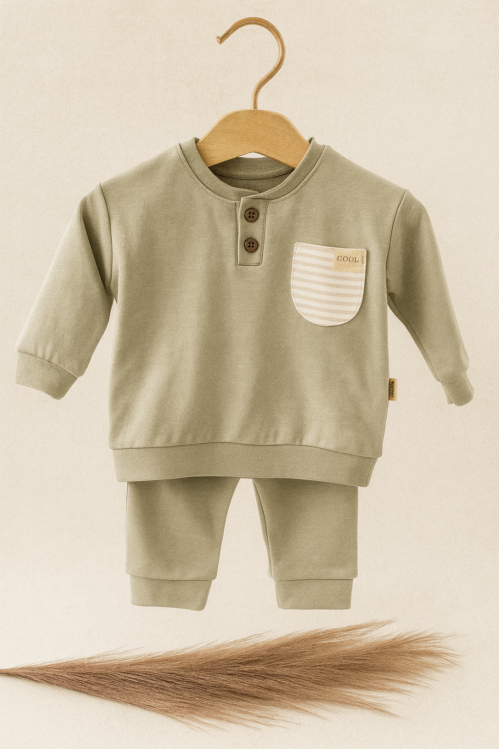 Zweiteiler-Anzug "Khaki"